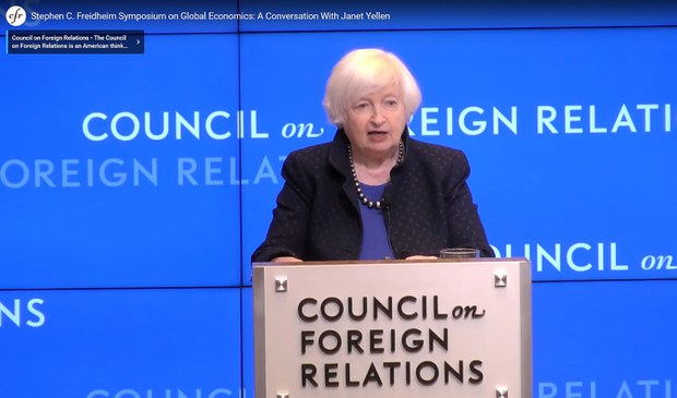 美国财长耶伦:美中应公平竞争 但无差别构建关税高墙属\”严重误导\”