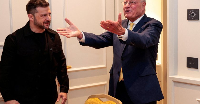 川普承諾提供烏克蘭更多武器後  澤倫斯基會見美特使