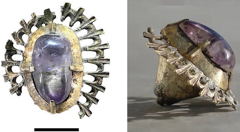 沉睡水底600年!波兰紫水晶饰品出土 疑「公爵」遗落护城河