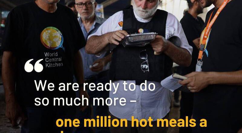 名廚安德瑞斯赴加薩 率世界中央廚房日援百萬份餐