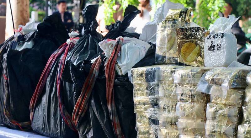 泰國警方查獲700公斤冰毒 企圖「偽裝榴槤」走私到台灣