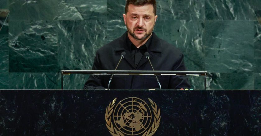 澤倫斯基聯大演說警告：若不阻止普亭 恐有更廣泛戰爭