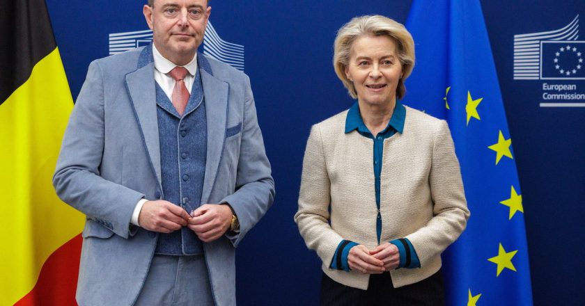 商讨俄冻结资产援乌 范德赖恩晤比利时总理积极游说