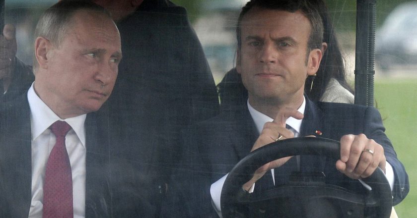 普亭願與馬克宏對話磋商烏克蘭和平 法國總統府表歡迎