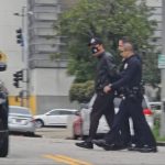 涉袭击抗议者 洛城中领馆雇用的保安被逮捕