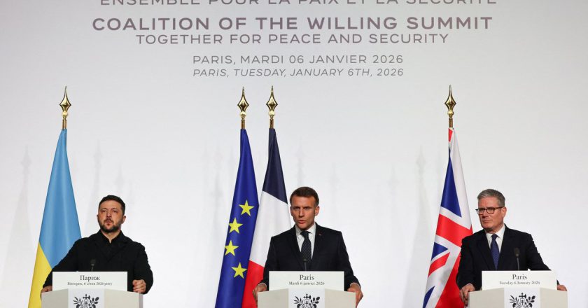 乌克兰签巴黎声明 英法拟在乌设军事中心 德有意部署军队